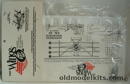 Vac Wings 1/72 Armstrong-Whitworth F.K.10 (FK-10) Quadruplane, VW7245 plastic model kit